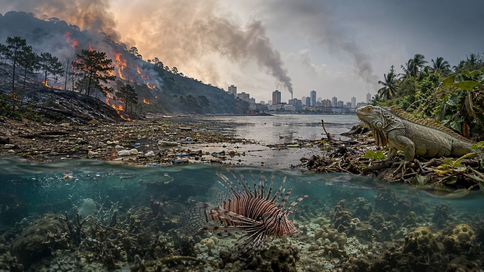 Ecosistemas bajo asedio: El impacto combinado del fuego, la sequía y las especies invasoras en República Dominicana