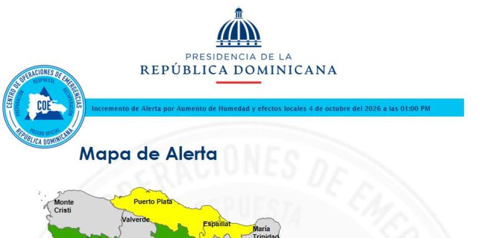 Vaguada activa alertas en el Gran Santo Domingo y otras 15 provincias ante pronóstico de fuertes lluvias