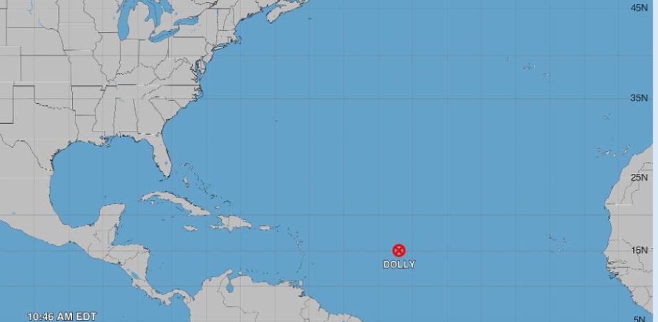 Dolly se debilita a onda tropical: remanentes se desplazan hacia el Caribe y amenazan con lluvias