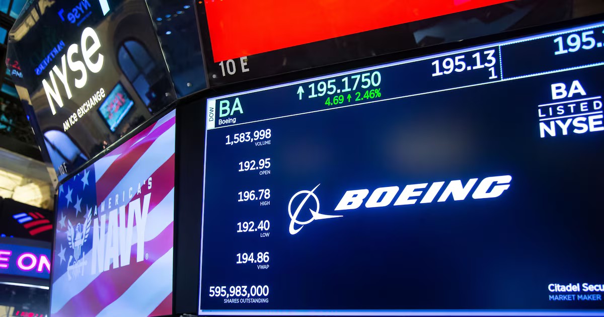 Boeing tropieza en bolsa con caída del 26%, pero Wall Street redobla su apuesta por el gigante aeroespacial