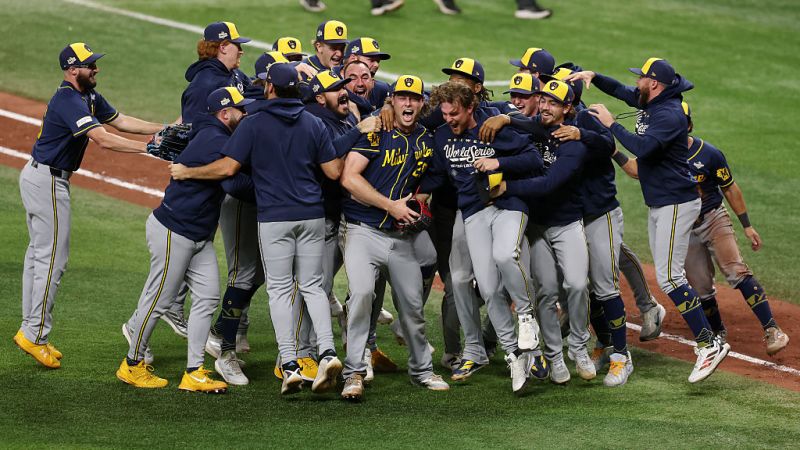 Histórico: Los Brewers de Milwaukee conquistan su primera Serie Mundial tras vencer a los Rays
