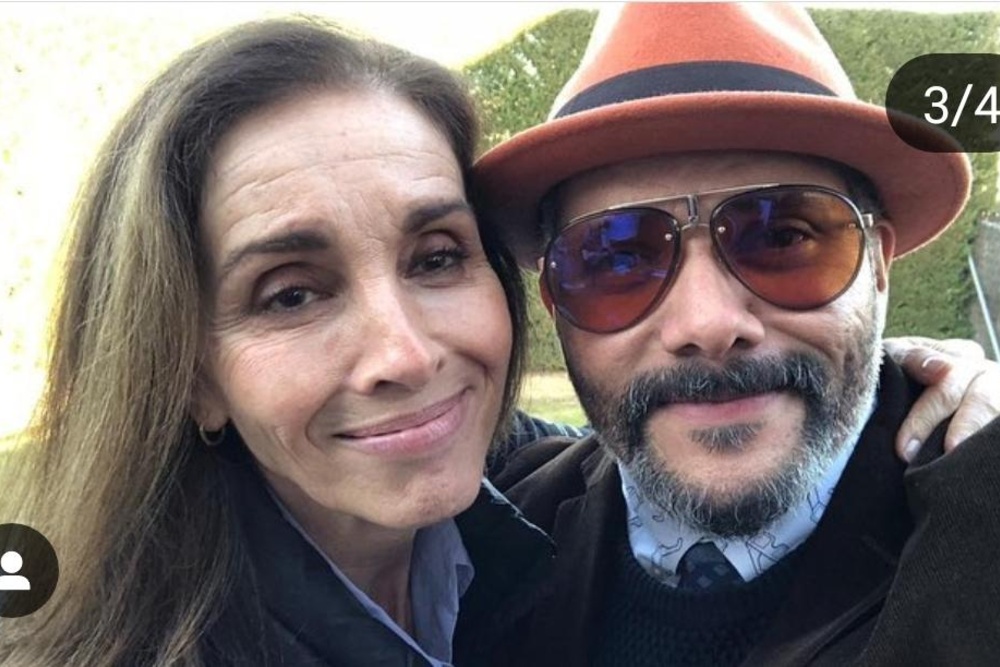 Pavel Núñez con Ana Belén, Victor Manuel y Pablo Milanés en Madrid